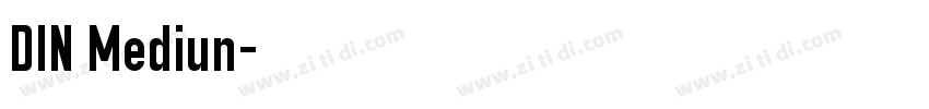 DIN Mediun字体转换
